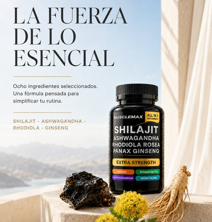 SHILAJIT, Energía y Vitalidad.     NUEVO FORMATO: EN CÁPSULAS Y CON ASHWAGANDHA!