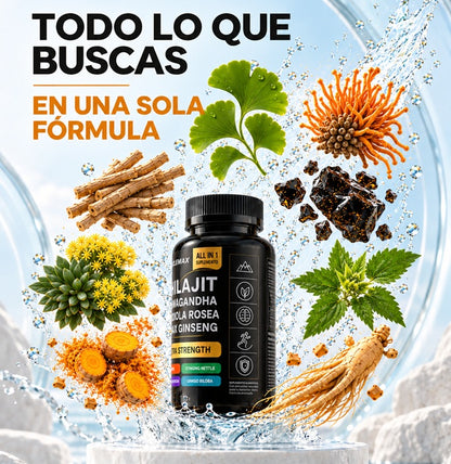 SHILAJIT, Energía y Vitalidad.     NUEVO FORMATO: EN CÁPSULAS Y CON ASHWAGANDHA!
