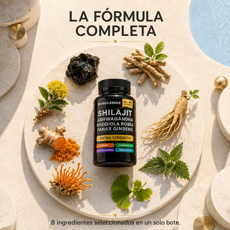 SHILAJIT, Energía y Vitalidad.     NUEVO FORMATO: EN CÁPSULAS Y CON ASHWAGANDHA!