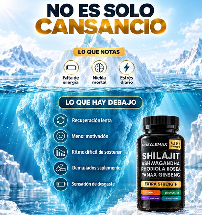 SHILAJIT, Energía y Vitalidad.     NUEVO FORMATO: EN CÁPSULAS Y CON ASHWAGANDHA!