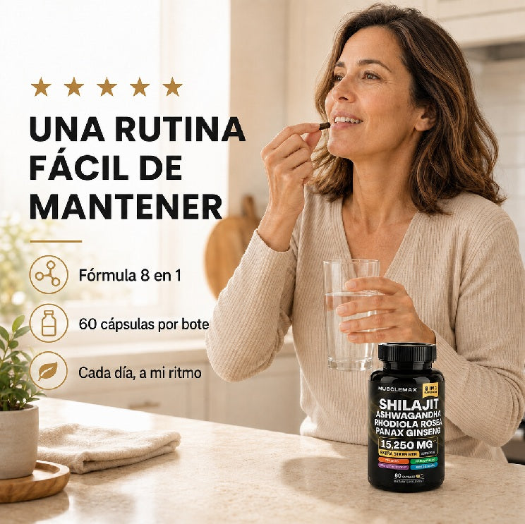 SHILAJIT, Energía y Vitalidad.     NUEVO FORMATO: EN CÁPSULAS Y CON ASHWAGANDHA!