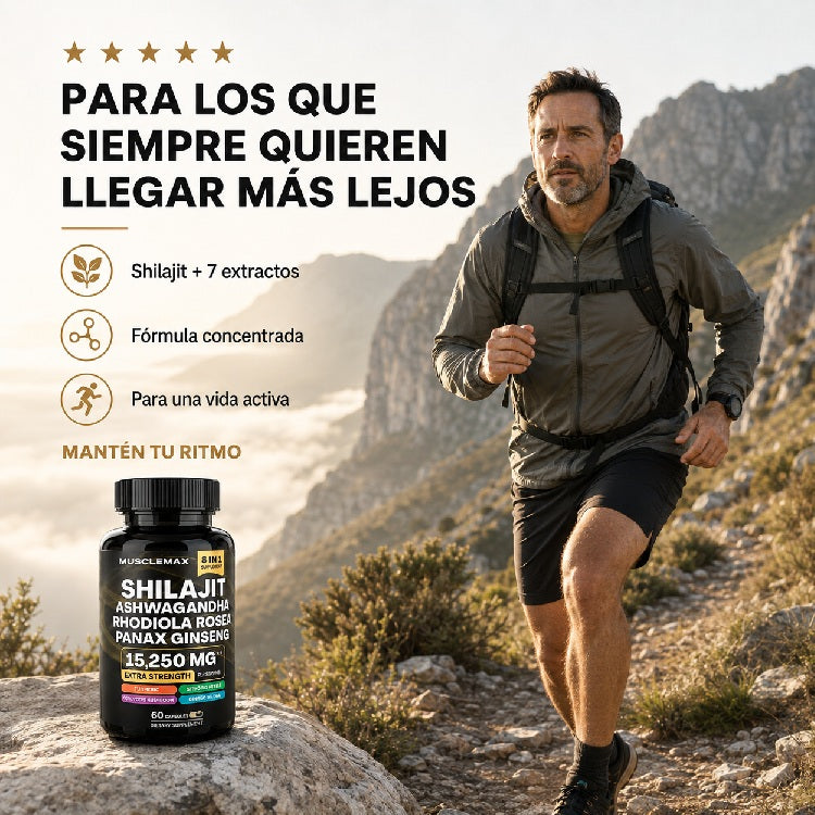 SHILAJIT, Energía y Vitalidad.     NUEVO FORMATO: EN CÁPSULAS Y CON ASHWAGANDHA!
