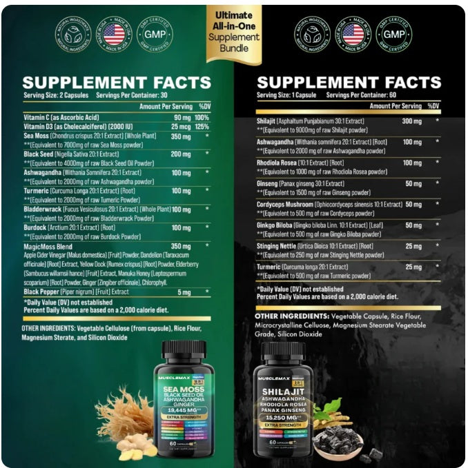 SHILAJIT, Energía y Vitalidad.     NUEVO FORMATO: EN CÁPSULAS Y CON ASHWAGANDHA!