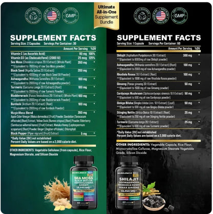 SHILAJIT, Energía y Vitalidad.     NUEVO FORMATO: EN CÁPSULAS Y CON ASHWAGANDHA!